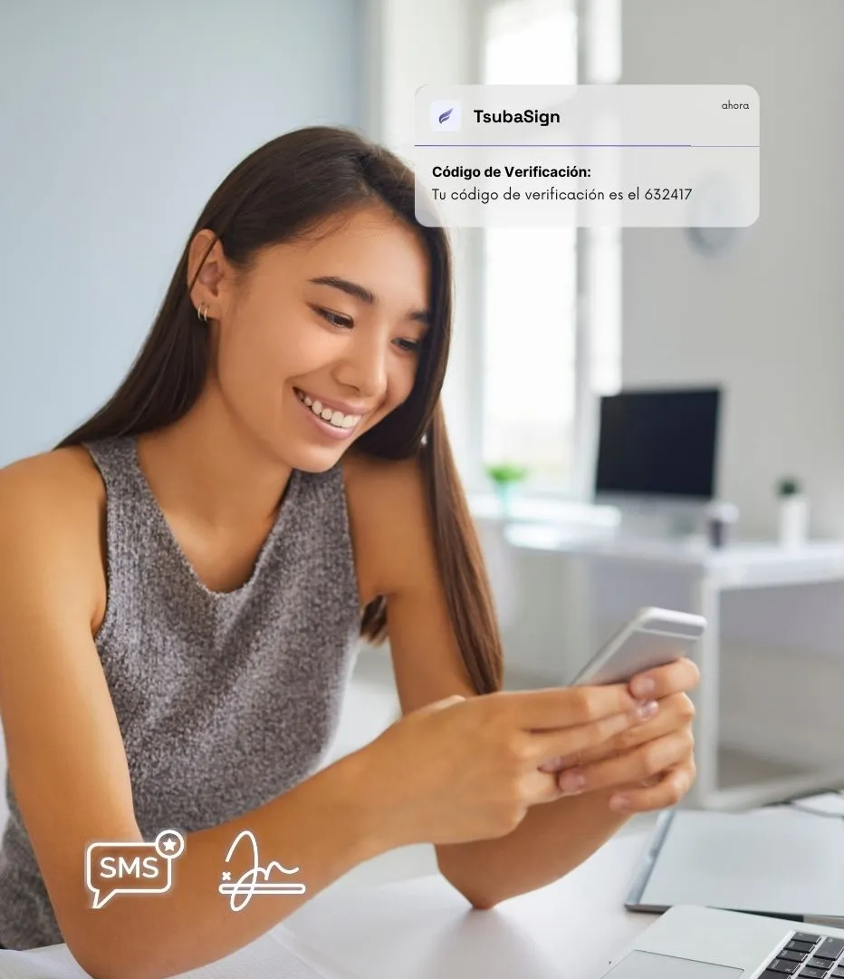 Signer verification with an OTP code sent by SMS